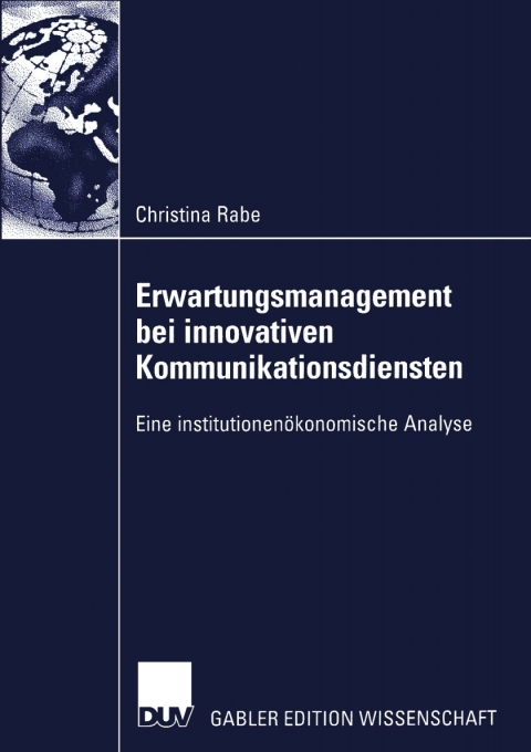 Cover image for book Erwartungsmanagement bei innovativen Kommunikationsdiensten