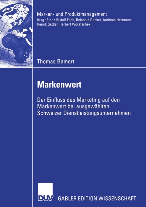 Cover image for book Markenwert