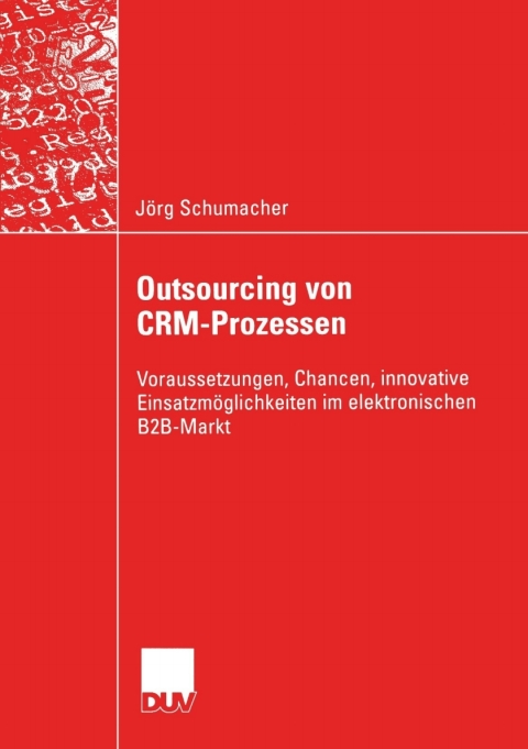 Cover image for book Outsourcing von CRM-Prozessen