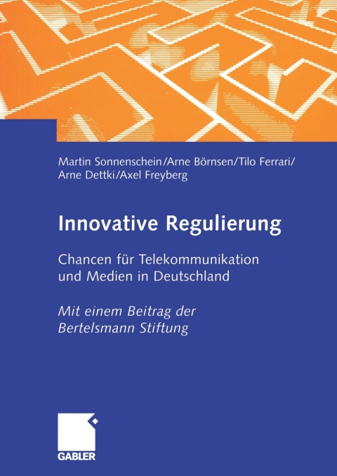Cover image for book Innovative Regulierung