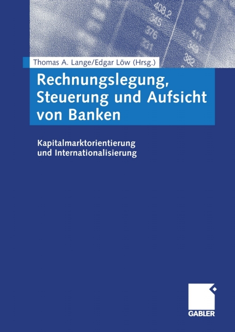 Cover image for book Rechnungslegung, Steuerung und Aufsicht von Banken