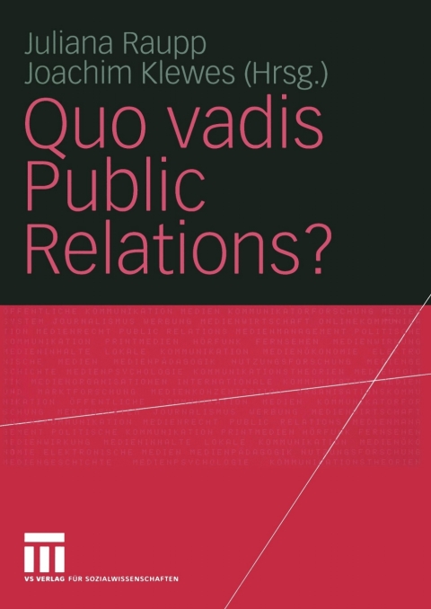 Cover image for book Quo vadis Public Relations?