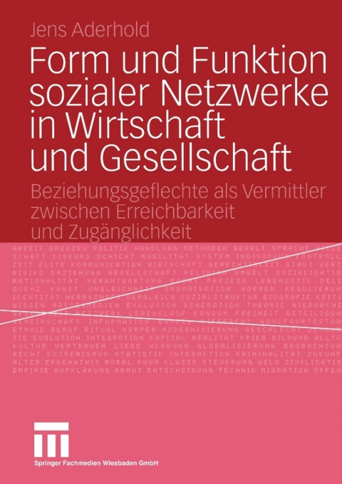 Cover image for book Form und Funktion sozialer Netzwerke in Wirtschaft und Gesellschaft