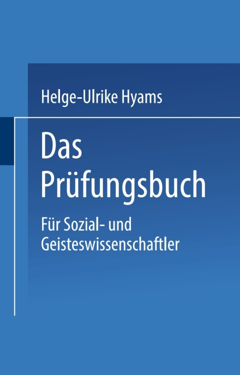 Cover image for book Das Prüfungsbuch