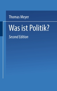 Cover image: Was ist Politik? 2nd edition 9783810035455