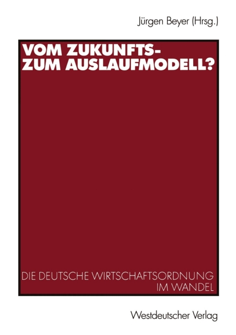 Cover image for book Vom Zukunfts- zum Auslaufmodell?