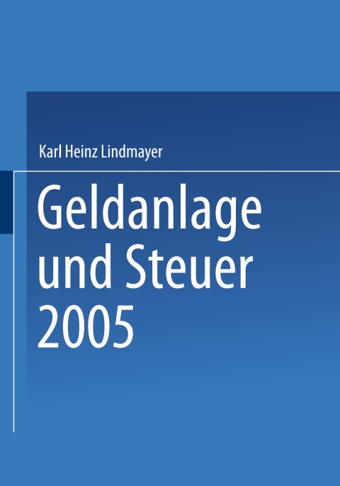 Cover image for book Geldanlage und Steuer 2005