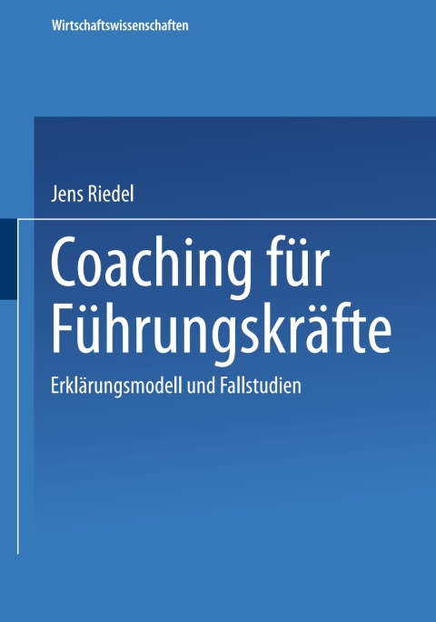 Cover image for book Coaching für Führungskräfte