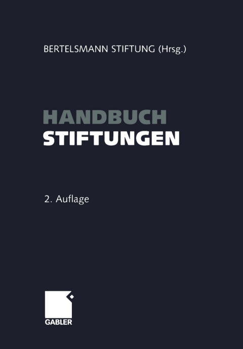 Handbuch Stiftungen 