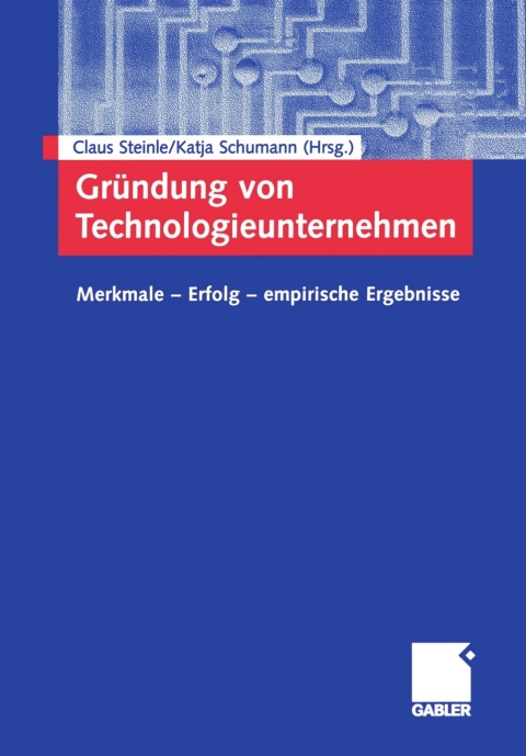 Cover image for book Gründung von Technologieunternehmen