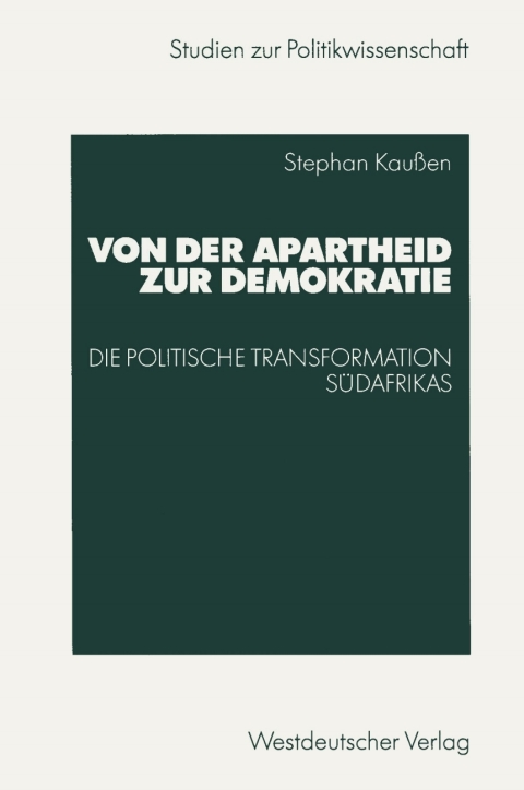 Cover image for book Von der Apartheid zur Demokratie