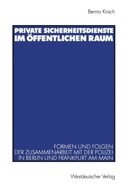 Cover image for book Private Sicherheitsdienste im öffentlichen Raum