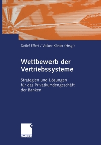 Cover image: Wettbewerb der Vertriebssysteme 1st edition 9783409125383