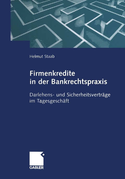 Cover image for book Firmenkredite in der Bankrechtspraxis