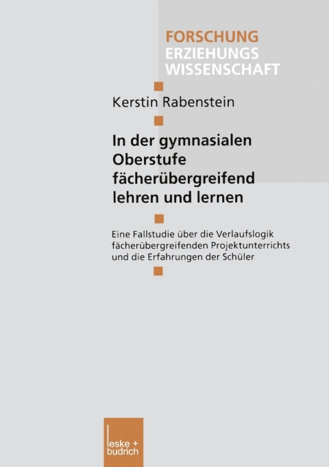 Cover image for book In der gymnasialen Oberstufe fächerübergreifend lehren und lernen