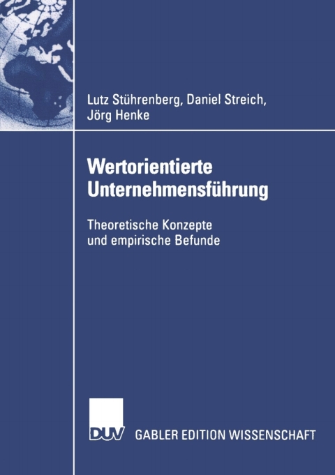 Cover image for book Wertorientierte Unternehmensführung