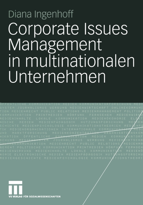 Cover image for book Corporate Issues Management in multinationalen Unternehmen