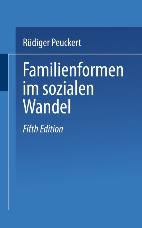 Cover image for book Familienformen im sozialen Wandel