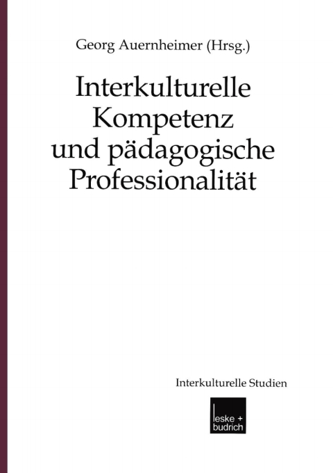 Cover image for book Interkulturelle Kompetenz und pädagogische Professionalität