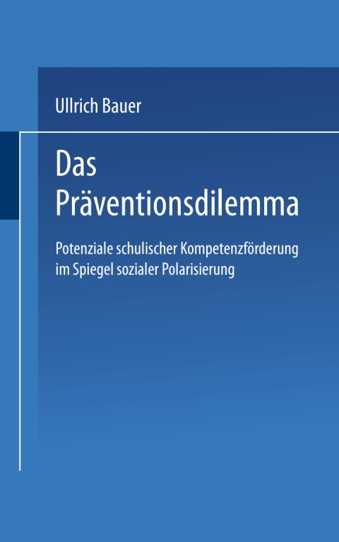 Cover image for book Das Präventionsdilemma