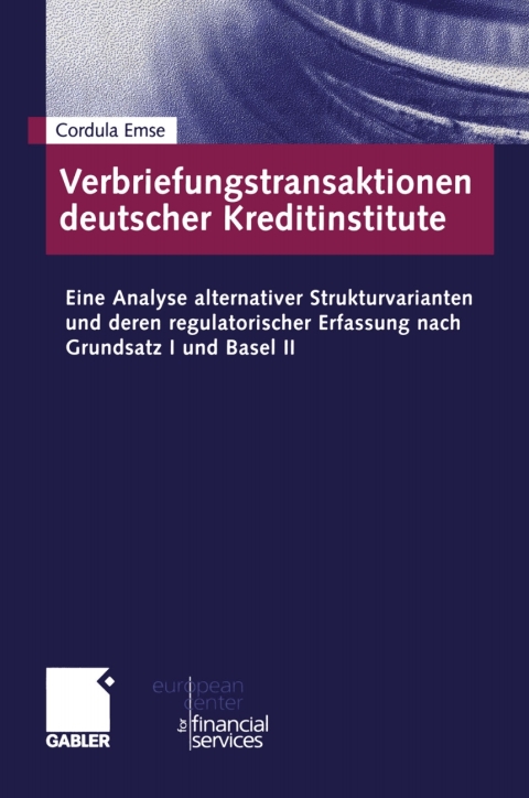 Cover image for book Verbriefungstransaktionen deutscher Kreditinstitute