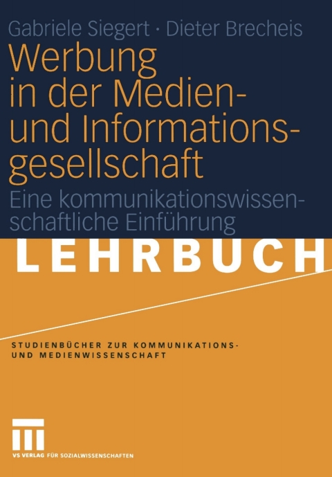 Cover image for book Werbung in der Medien- und Informationsgesellschaft