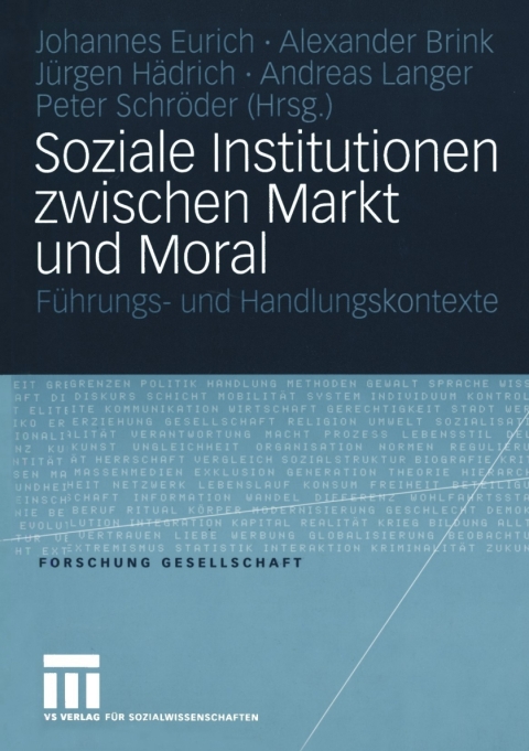 Cover image for book Soziale Institutionen zwischen Markt und Moral