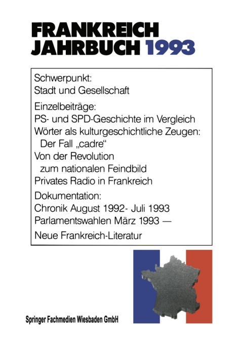 Cover image for book Frankreich-Jahrbuch 1993