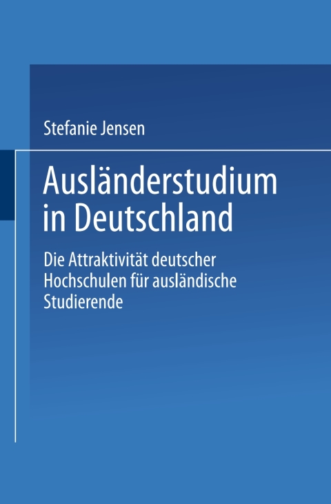 Cover image for book Ausländerstudium in Deutschland