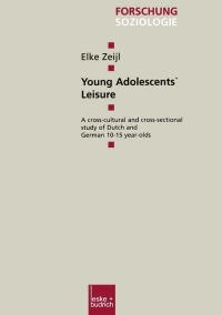 Cover image: Young Adolescents’ Leisure 9783810031228