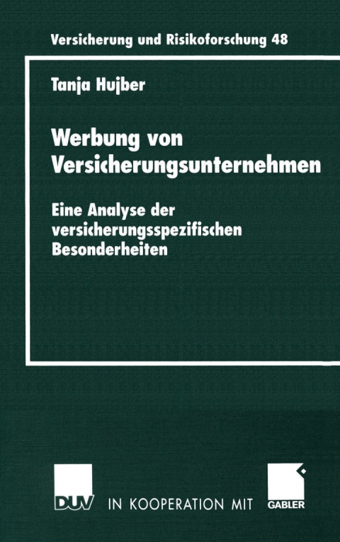 Cover image for book Werbung von Versicherungsunternehmen