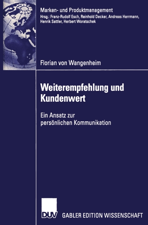 Cover image for book Weiterempfehlung und Kundenwert