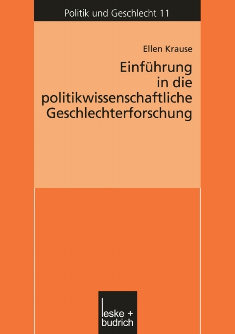 Cover image for book Einführung in die politikwissenschaftliche Geschlechterforschung