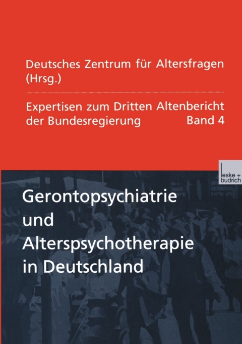 Cover image for book Gerontopsychiatrie und Alterspsychotherapie in Deutschland