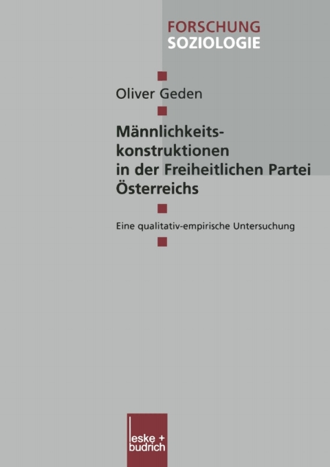 Cover image for book Männlichkeitskonstruktionen in der Freiheitlichen Partei Österreichs