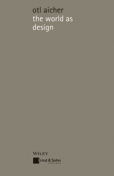 Cover image for book The World as Design