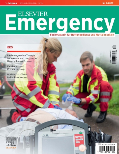 Cover image for book Elsevier Emergency. EKG. 2/2020