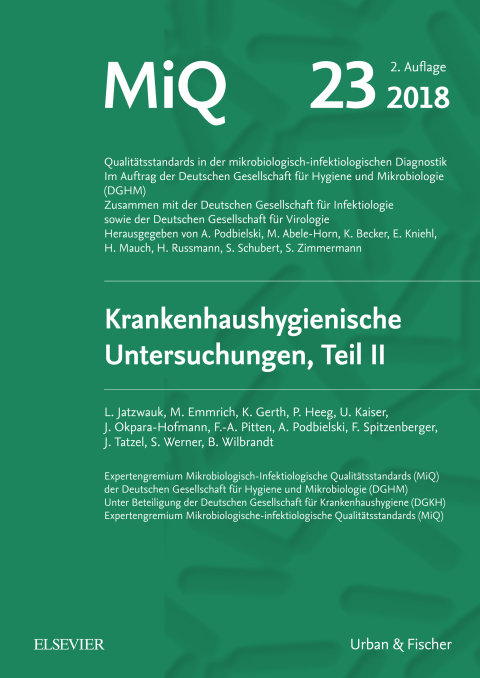 Cover image for book MIQ 23: Krankenhaushygienische Untersuchungen, Teil II