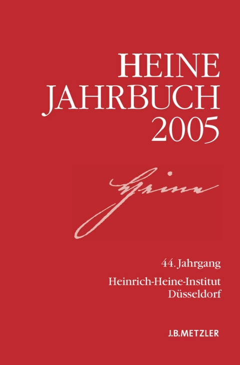 Cover image for book Heine-Jahrbuch 2005
