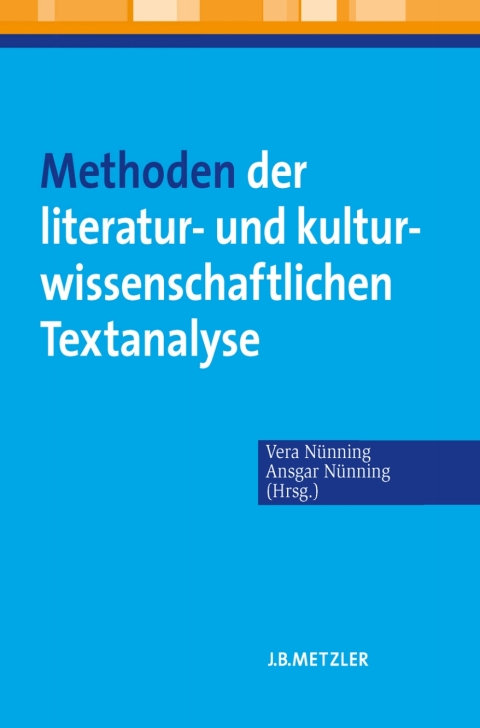 Cover image for book Methoden der literatur- und kulturwissenschaftlichen Textanalyse