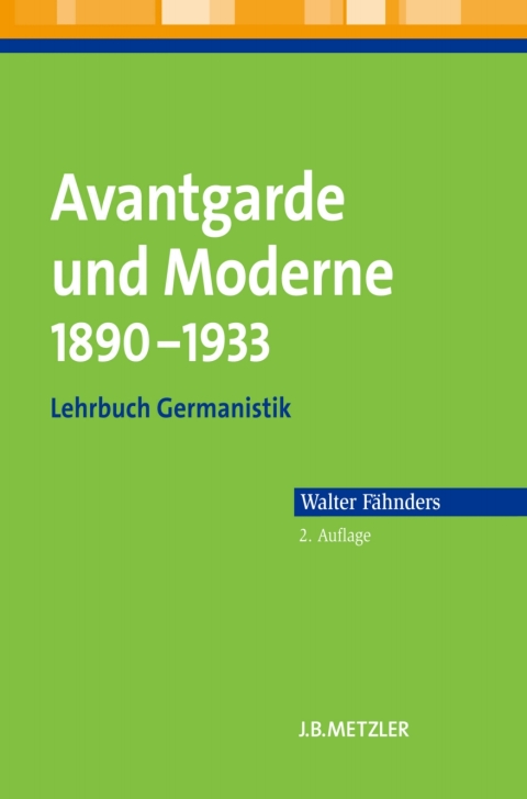Cover image for book Avantgarde und Moderne 1890–1933