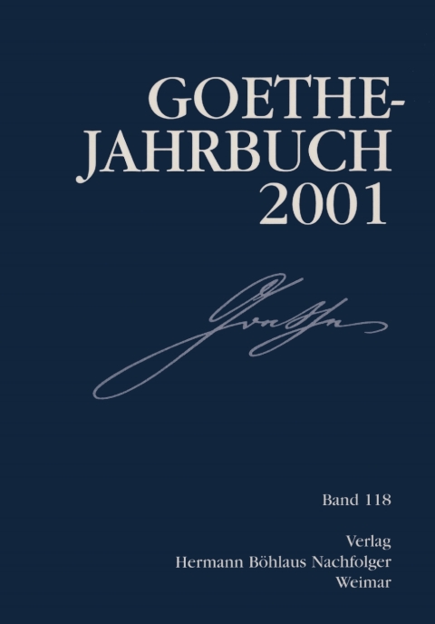 Cover image for book Goethe Jahrbuch