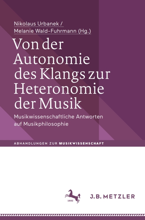 Cover image for book Von der Autonomie des Klangs zur Heteronomie der Musik