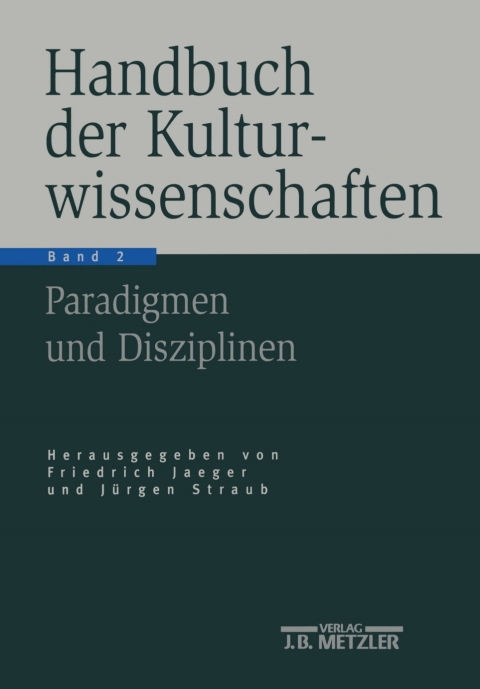 Cover image for book Handbuch der Kulturwissenschaften