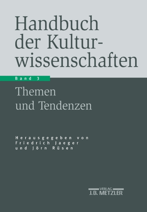 Cover image for book Handbuch der Kulturwissenschaften