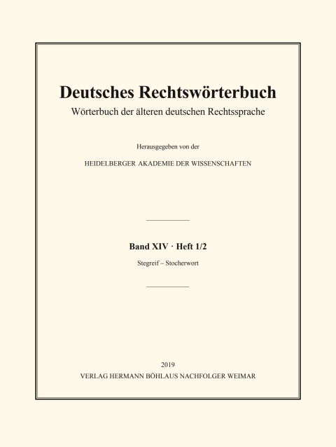 Cover image for book Deutsches Rechtswörterbuch
