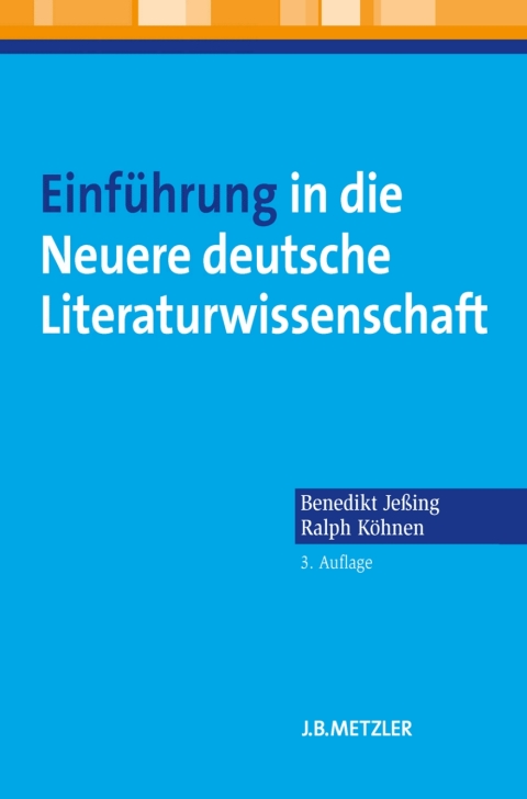 Cover image for book Einführung in die Neuere deutsche Literaturwissenschaft
