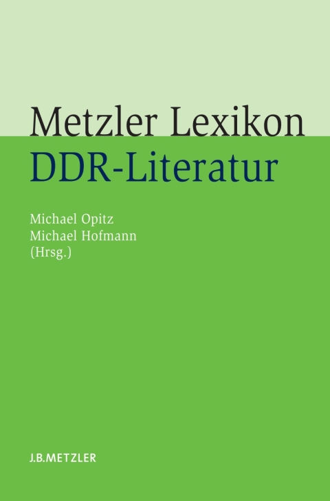 Cover image for book Metzler Lexikon DDR-Literatur
