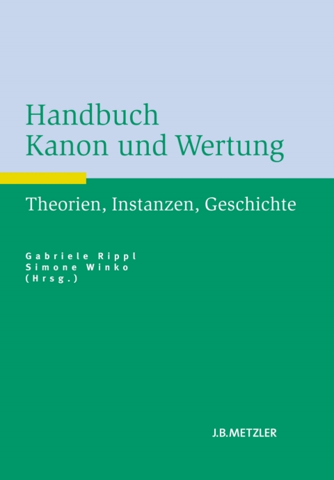 Cover image for book Handbuch Kanon und Wertung