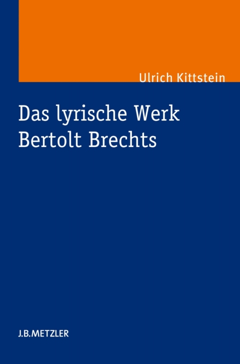 Cover image for book Das lyrische Werk Bertolt Brechts
